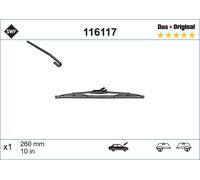 SWF Original Rear Balai d'essuie-glace pour CITROËN 2CV Limousine 260mm