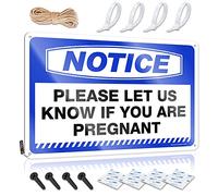 SWFG Panneau en étain pour chambre à coucher avec inscription « Please Let Us Know If You are Pregnant » (30 x 40 cm)