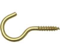 SWG Crochet à visser Courbé 2x20/6 mm Laiton 8 pièces - 239420180