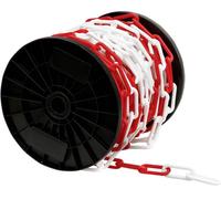 SWG Hox 68012895675 Chaîne de signalisation rouge blanc plastique 12 m
