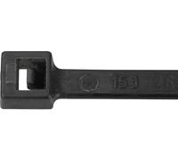 SWG Lot de 100 rubans de câble avec languette en plastique Noir 4,5 x 290 mm