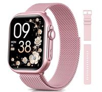 SWGOTA Montre Connectée Femme avec 1000mAh Batterie, Autonomie 100 Jour Ultra-Longue, 1.83" HD Smartwatch Appel, 24H Fréquence Cardiaque/SpO2/Sommeil, 120+ Sports, IP68 Podomètre Android iOS Rose
