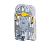 SWHC Mini Table a Repasser, Portable Mini Planche a Repasser Murale Table A Repasser Pliable 89x33cm avec Support de Rangement pour Fer, Housse Amovible, Maille Métallique