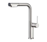 SWHC Robinet Cuisine, Mitigeur Cuisine, avec 2 Modes De Pulvérisation, Robinets Mélangeurs Eau Chaude Et Froide À 360 °, Robinet Lavabo avec Douchette Extractible, Robinet de Cuisine