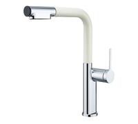 SWHC Robinet Cuisine, Mitigeur Cuisine, avec 2 Modes De Pulvérisation, Robinets Mélangeurs Eau Chaude Et Froide À 360 °, Robinet Lavabo avec Douchette Extractible, Robinet de Cuisine