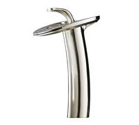 SWHC Robinet Salle Bain, Cascade Mitigeur Lavabo Moderne et Simple Robinet Lavabo Salle de Bain en Laiton Forme de Coeur Mitigeur Salle de Bain Chaude et Froide Réglable Blanc