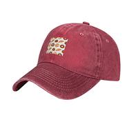 Swheakyu Motif sans couture pour boulangerie casquettes de baseball unisexe chapeau de cowboy casquette casquette vintage, Rouge, taille unique