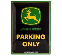 SWIDO Nostalgic-Art Plaque Vintage John Deere - Parking Only - Idée de Cadeau pour Les Fans de tracteurs, en métal, Déco Design Retro, 30 x 40 cm