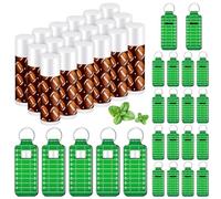 Swiffen Lot de 18 baumes à lèvres naturels en vrac et porte-rouge à lèvres hydratant - Cadeau pour équipe, adolescent, fille, garçon, fête sportive (rugby)