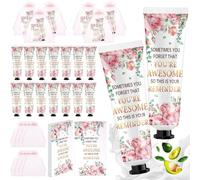 Swiffen Lot de 24 crèmes pour les mains pour fête prénatale en vrac avec sacs en organza