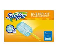 Swiffer Attrape et Retient Kit de Dépoussiérage (1 Manche et 3 Recharges)