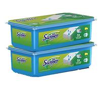 Swiffer Lingettes nettoyantes humides pour balai – Retient poussière et saleté – 48 (2x24)
