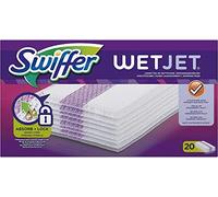 Swiffer 81612360 WetJet Balai Spray Pack de 20 Recharges Lingettes pour Tous Types de Sols