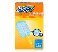 Swiffer Kit de dépoussiérage Attrape et Retient 1841800 – 1 manche et 3 recharges