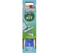 Swiffer Balai Attrape-Poussière, Kit De Démarrage, Lingettes Sèches Et Humides Pour Le Parquet Inclut : 1 Balai, 6 Lingettes Humides