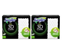 Swiffer Balai Attrape-Poussière Nettoyage 3D, Recharges Lingettes Sèches pour Sols, 14 Unités, Attrape et Retient La Poussière | Swiffer Balai Attrape-Poussière Nettoyage 3Ddry (2) (2)