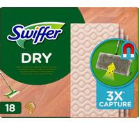 Swiffer Chiffons à poussière pour bois et parquet à la cire d'abeille 18 pièces