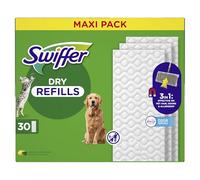 Swiffer Chiffons Capture de la poussière, 180 Chiffons en Microfibre sèche, Capture de la poussière et de la saleté, idéal pour Tous Les Types de sols et pour Les Poils d'animaux, Giga Format