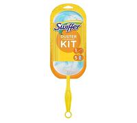 Swiffer Duster Attrape & Retient, Kit 1 Manche et 5 Recharges, Attrape Et Retient Jusqu’À 3 Fois Plus De Cheveux Et Poussière Qu’Un Plumeau Ordinaire