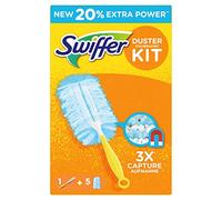 Swiffer Duster Kit Plumeau Attrape-Poussière + 5 Recharges
