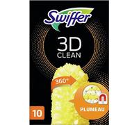 Swiffer Duster Plumeau Nettoyage 3D 360, Attrape Et Retient La Poussière, Recharges, 10 Unités