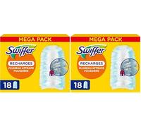 Swiffer Duster Plumeau Recharges, 18 Unités, Capture Poussière, Saleté, Poils et Allergènes, même dans Les Coins Difficiles, Rapide et Efficace, Manche Vendu Séparément (Lot de 2)