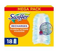 Swiffer Recharges pour plumeau Duster – Attrape 3× plus de poussière et cheveux – 18 unités