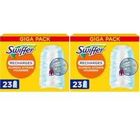 Swiffer Duster Plumeau Recharges, 23 Unités, Capture Poussière, Saleté, Poils et Allergènes, même dans Les Coins Difficiles, Rapide et Efficace, Manche Vendu Séparément (Lot de 2)