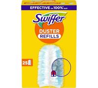 Swiffer Duster Plumeau Recharges, 25 Unités (5 Paquets de 5), Capture Poussière, Saleté, Poils et Allergènes, Efficace Contre 99.9% des Poussières, dans les Coins Difficiles, Rapide et Efficace