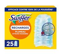 Swiffer Duster Plumeau Recharges, 25 Unités (5 Paquets de 5), Capture Poussière, Saleté, Poils et Allergènes, Efficace Contre 99.9% des Poussières, dans Les Coins Difficiles, Rapide et Efficace