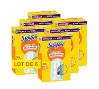 Swiffer Duster Plumeau Recharges,54 Unités (6x9), Capture Poussière, Poils & Allergènes, Efficace Contre 99.9% des Poussières, Atteint les Coins Difficiles, Rapide et Efficace, Manche Vendu Séparément