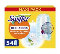 Swiffer Duster Plumeau Recharges avec Parfum Febreze, Pack Économique 54 Unités (6x9), Attrape et Retient la Poussière comme Un Aimant, Parfum Longue Durée, Manche Vendu Séparément