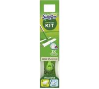 Swiffer Balai attrape-poussière Kit de démarrage 1 balai, 8 lingettes sèches, 3 lingettes humides