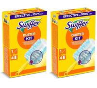 Swiffer Le kit de démarrage Duster (1 poignée et 4 recharges), Capture et Bloque 3 Fois Plus de poussière et de Poils par Rapport à Une Brosse à poussière Traditionnelle (Lot de 2)