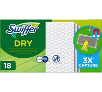 Swiffer lingettes sèches recharge de 18 lingettes parfumées à la fèbrée