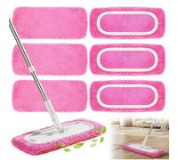 Swiffer Lot de 10 têtes de rechange pour serpillères humides et sèches - Lavables et réutilisables