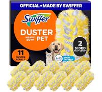 Swiffer Lot de 11 recharges de plumeaux Robustes pour Animaux de Compagnie, Multi-Surfaces 360 avec Protection Contre Les odeurs Febreze