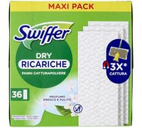 Swiffer Pièce de rechange Panni, Capture-poussière Dry, Lot de 36