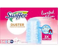 Swiffer Pink Duster Doudounes Capture-poussière, 54 couettes, Capture et Piège la poussière et la saleté, atteint Les Points Les Plus Difficiles de la Maison, Doudounes avec 45% de Fibres recyclées