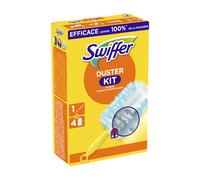 Swiffer Le kit de démarrage Duster (1 poignée et 4 recharges), Capture et Bloque 3 Fois Plus de poussière et de Poils par Rapport à Une Brosse à poussière Traditionnelle