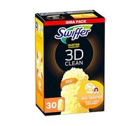 Swiffer Duster Plumeau Nettoyage 3D Clean, 30 Unités (6 x 5 Unités), Attrape Et Retient La Poussière, Recharges