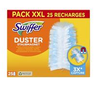 Swiffer Plumeau Duster Attrape & Retient Recharges Dépoussiérantes, Attrape Et Retient 3 Fois Plus De Cheveux Et Poussière Qu’Un Plumeau Ordinaire X 25 PACK XXL X 25recharges