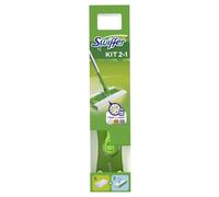 Swiffer – Balai Attrape-Poussière Kit complet 1 balai, 8 lingettes sèches, 3 lingettes humides
