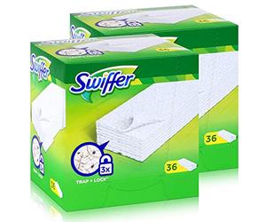Swiffer Recharge de lingettes sèches "Olympia", lot de 2 (2 x 36 lingettes)