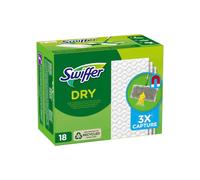 Swiffer Lingettes Sèches Pour Le Balai, Attrape & Retient La Poussière, 18 Lingettes