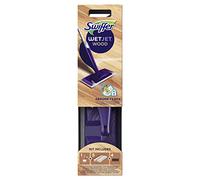 Swiffer WetJet Wood Kit De Démarrage Avec Solution Nettoyante Spéciale Bois Pour Balai Spray, Spécialement Conçue Pour Les Sols En Bois Fini