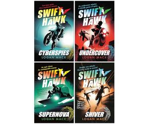 Swift and Hawk Series 4 Books Collection Set By Logan Macx (Cyberspies, Undercover, Supernova & Shiver)
