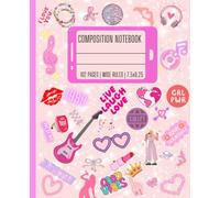 Swift Love Composition Notebook Wide Ruled: : Wide Ruled Music Collage Taylor-Inspired Design For Fans Pink Book Eras For Kids, Teens, Girls, Women, and Adults