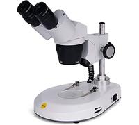 SWIFT S306S-20-2L Microscope stéréo binoculaire 20X/40X/80X Grossissement avant monté rotatif à 360°, grand champ 10X et 20X oculaires, éclairage LED supérieur et inférieur