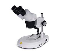 Swift S306S202L Grossissement 20X40X80X monté en avant à 360° Rotatif Microscope stéréo, oculaires à champ large 10X et 20X, éclairage LED supérieur et inférieur, plaque de scène réversible